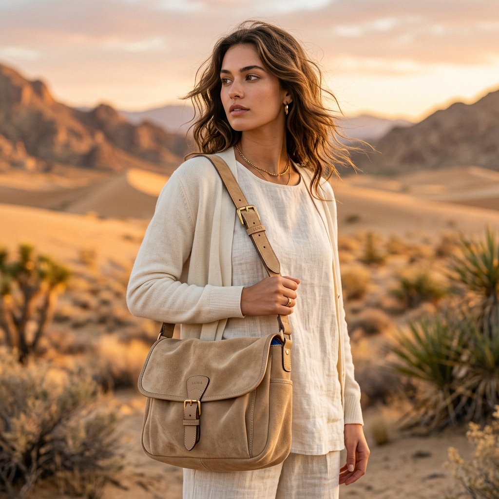 Desert Suede Messenger Bag